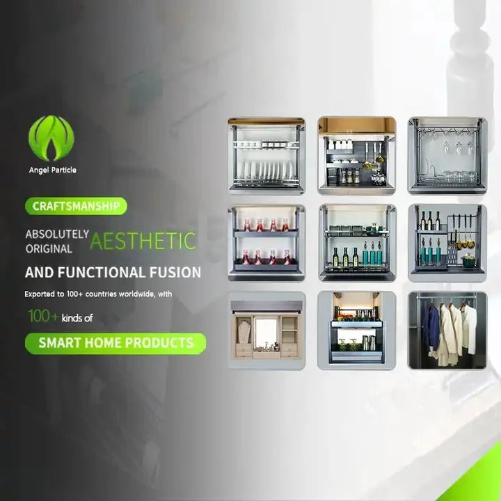 Kitchen Automatic Lift Cabinet Voice Control Lift Touch Control Pull Basket