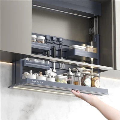 Electric Adjustable Height Hardware Kitchen Smart Lift Cabinet