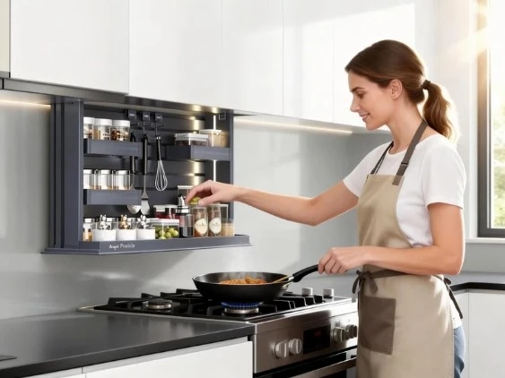 Electric lifting seasoning rack Electric lifting seasoning rack
