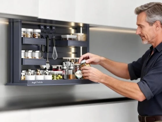 Electric lifting seasoning rack Electric lifting seasoning rack