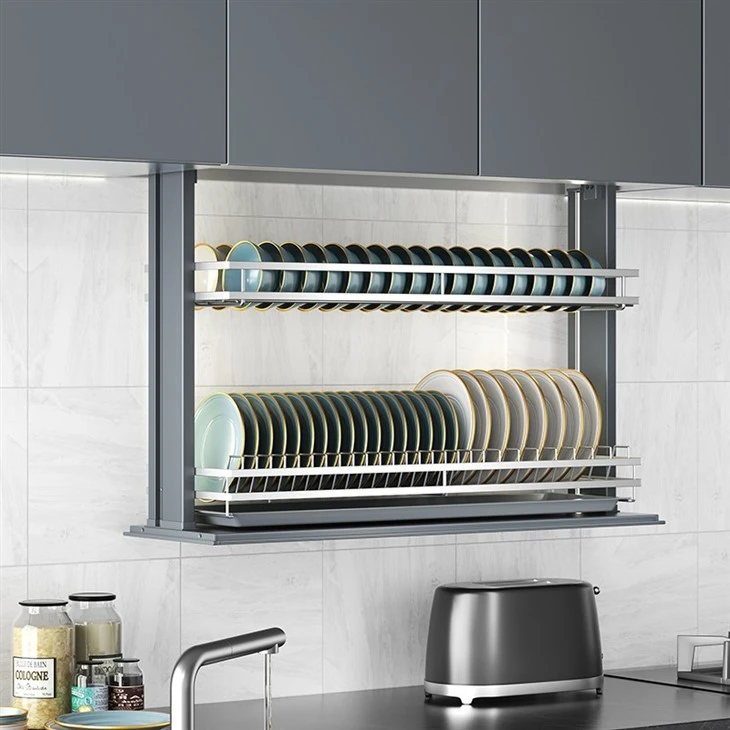 Kitchen Hardware Electric Lift Dish Rack