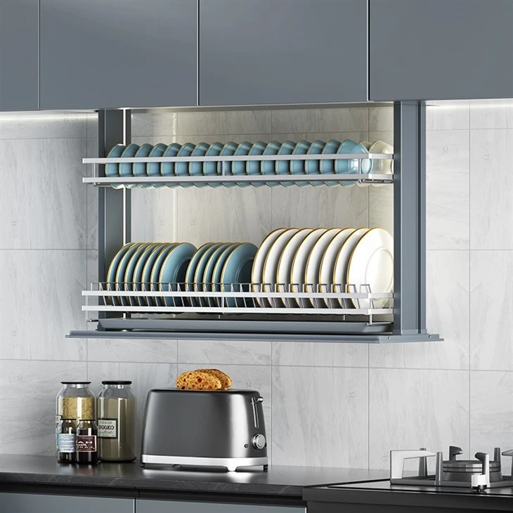 Kitchen Hardware Electric Lift Dish Rack
