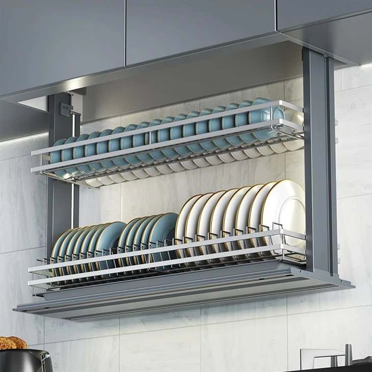 Kitchen Hardware Electric Lift Dish Rack