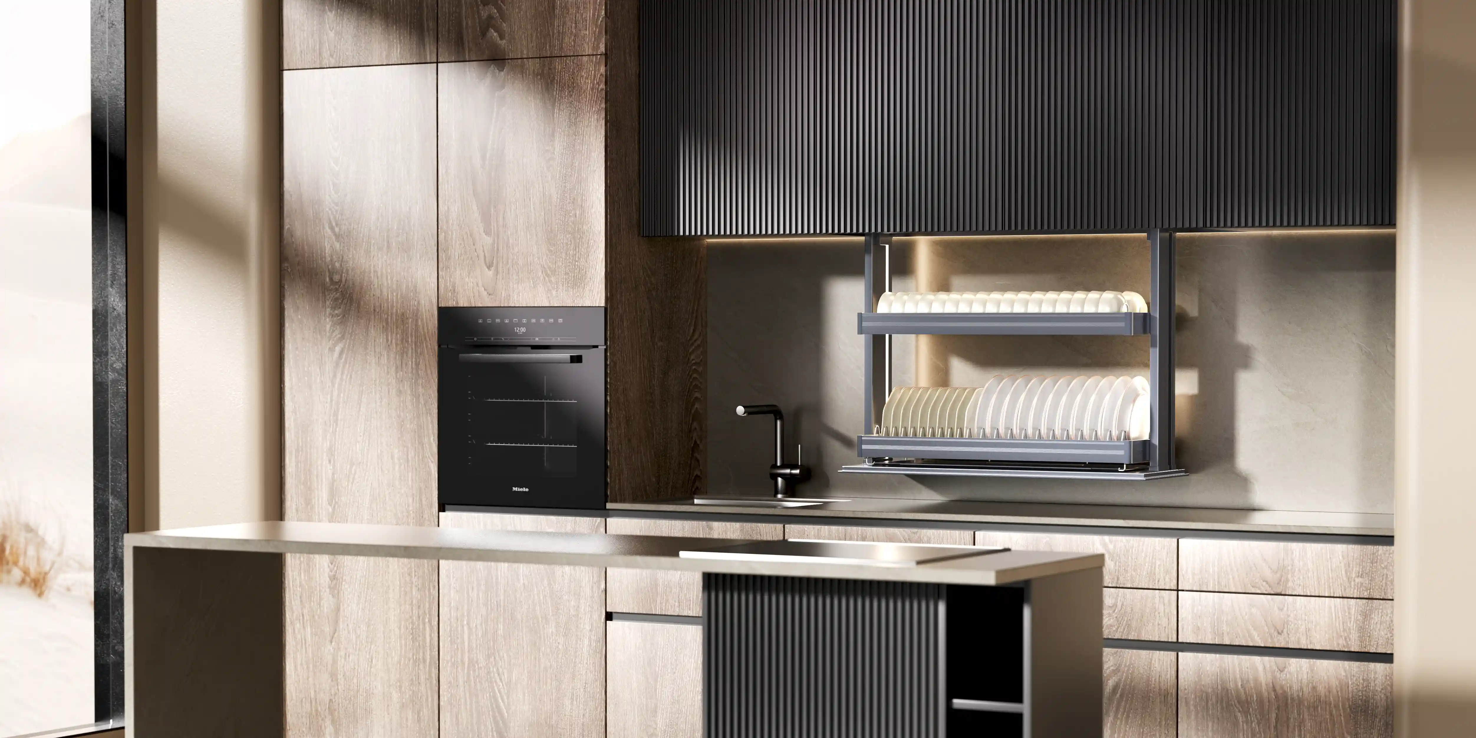 kitchen-upper-cabinet-electric-lifting-bowl-basket-installation-scene kitchen-upper-cabinet-electric-lifting-bowl-basket-installation-scene